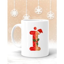 I Harf Baskılı Yılbaşına Özel Kupa Bardak Yılbaşı Kupa Noel Hediye Yılbaşı Hediyesi