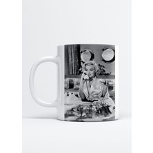 Marilyn Monroe Baskı Porselen Kupa Bardak
