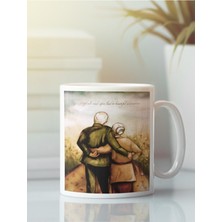 Beyaz Kupa Bardak Anne Çocuk Anneler Günü