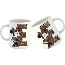 E Harf Baskılı Kupa Bardak Modelleri