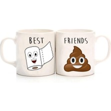 Best Friends Baskılı  Kupa Seti 2'li