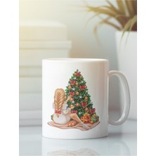 Beyaz Kupa Bardak Yeni Yıl Yılbaşı