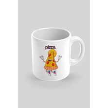 Pizza Baskılı Kupa Bardak