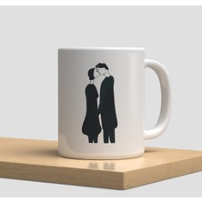 Beyaz Kupa Bardak A247 - Aşk Hediye Yılbaşı Yeniyıl Sevgi Arkadaşlık Dostluk Kardeşlik