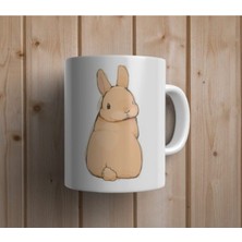 Tavşan Baskılı Kupa Bardak