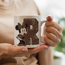 Mickey Mouse Minnie Temalı R Harfli Kupa Bardak