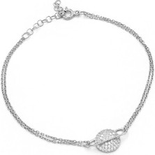 Gezegen Model Kadın Gümüş Bileklik