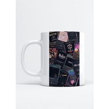 Amerikan Rock Grupları Spotify Baskı Porselen Kupa Bardak