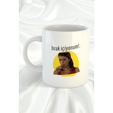 Bırak Içiyorum Bihter Beyaz Kupa Bardak