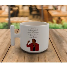 Latte & Espresso El Yapımı Friends Smeely Cat T Kulp Kupa 200 ml