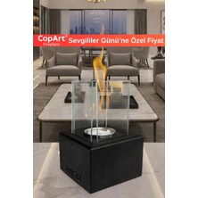 Muko Siyah Biyoetanol Masaüstü Şömine - 1 Lt Yakıt Hediye