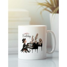 Beyaz Kupa Bardak G191 Aşk Dostluk Arkadaşlık Sevgi Kardeşlik Doğumgünü