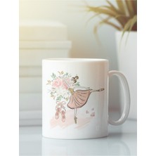 Beyaz Kupa Bardak Balerin