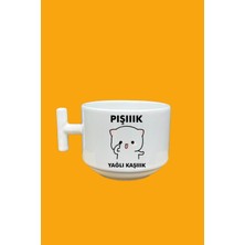 Pışık Yağlı Kaşık Baskılı T Kupa