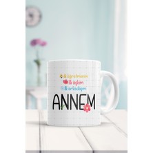 Ilk Öğretmenim Ilk Aşkım Ilk Arkadaşım Annem Baskılı Kupa Bardak