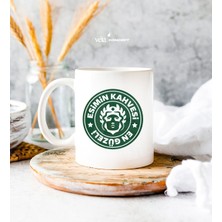 Eşimin Kahvesi Logo Tasarımlı Özel Kupa Bardak - Mükemmel Doğum Günü Hediyesi