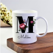 Melike Isimli M Baş Harf Baskılı Kupa/bardak - 0288