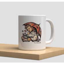 Beyaz Kupa Bardak A67 - Seni Seviyorum Anne Çocuk Anneler Günü