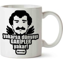 Müslüm Gürses Müslüm Baba Yakarsa Dünyayı Garipler Yakar Porselen Kupa Bardak