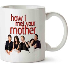 How I Met Your Mother Yellow Umbrella Ikonik Temalı Beyaz Kupa Bardak Porselen
