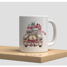 Beyaz Kupa Bardak yeni Yıl Yılbaşı