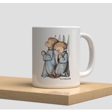 Beyaz Kupa Bardak A64- Denizci Ayı Denizcilik Kaptan Çapa