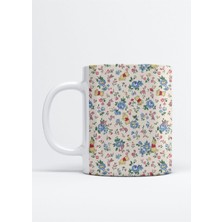 Winnie The Pooh Çiçek Desenli Kupa Bardak