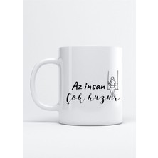 Az Insan Çok Huzur Baskı Porselen Kupa Bardak