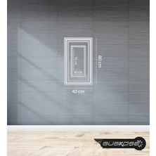 Süs Köşe Dekor Hazır Dekoratif Duvar Takım Iç-Dış Çerçevesi Polimer 80-40CM / 70-30 cm / 4cm-2,5cm(Kalın-Ince)