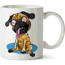 Pug Love Köpek Porselen Kupa Bardak