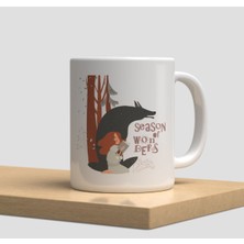 Beyaz Kupa Bardak A206 - Aşk Hediye Doğumgünü Yılbaşı Sevgi Arkadaşlık Dostluk Kardeşlik Vintage