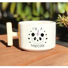 Pandicorn Baskılı Beyaz T Kulp Kupa Bardak
