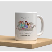 Beyaz Kupa Bardak A48- Seni Seviyorum Aşk Sevgi Dostluk Kardeşlik