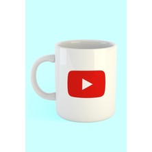 Youtube Logo Baskılı Kahve Kupası