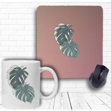 Deve Tabanı Baskılı Bilek Destekli Mouse Pad ve Kupa Bardak