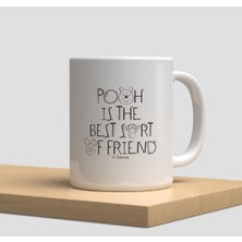Beyaz Kupa Bardak G12 - Winnie The Pooh Aşk Dostluk Arkadaşlık Sevgi