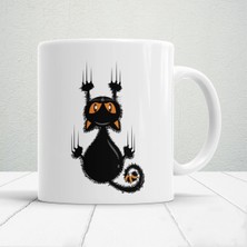 Yaramaz Kedi Baskılı Kupa Bardak - Kedili Kupa