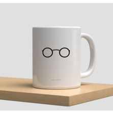 Beyaz Kupa Bardak A100 - Om Yoga Meditasyon Lotus Yaşam Çiçeği