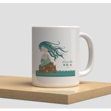 Beyaz Kupa Bardak A230 - Aşk Hediye Doğumgünü Yılbaşı Sevgi Çiçek Papatya