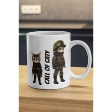 Call Of Caty Kupa - Asker Kedi Baskılı Kupa Bardak - Kedili Kupa