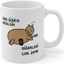 Şişko Kedi Baskılı Kupa