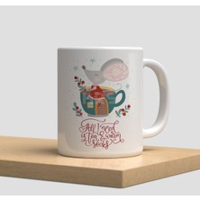 Beyaz Kupa Bardak yeni Yıl Yılbaşı