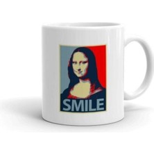 Smile Mona Lisa Baskılı Kupa