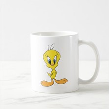 Tweety Baskılı Seramik Beyaz Kupa