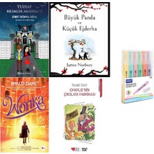 Epsilon Yayınevi Tuhaf Bilimler Akademisi 1 + Büyük Panda + Wonka + Charlıe'nin Çikolata Fabrikası 4 Kitap Kalem Hd