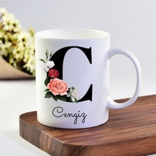 Cengiz Isimli C Baş Harf Baskılı Kupa/bardak - 0889