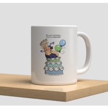 Beyaz Kupa Bardak A148- Yeni Yıl Yılbaşı Doğumgünü Arkadaşlık