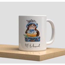 Beyaz Kupa Bardak A112 - Bella Yeni Yıl Kitap Kütüphane Kitap Aşkı