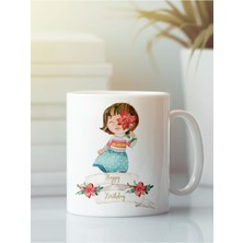 Beyaz Kupa Bardak G179 Aşk Dostluk Arkadaşlık Sevgi Kardeşlik Doğumgünü