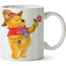 Winnie The Pooh Çiçek Porselen Kupa Bardak